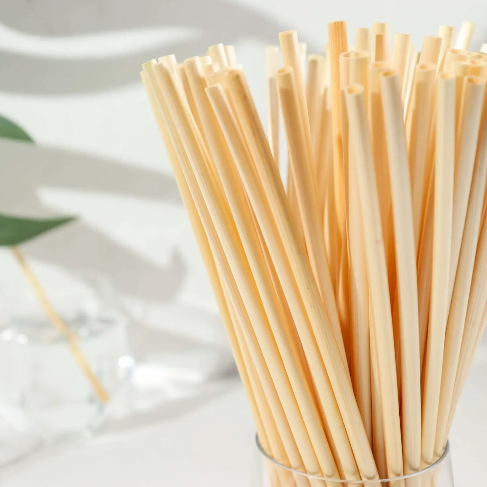 100 Pack Compostable Plant Based Disposable 100% Plastic FREE Straws, Eco-Friendly Wheat Drinking Straws 9"