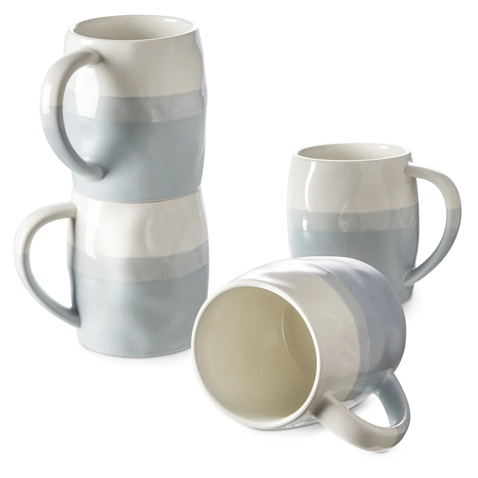 15oz Ceramic Coffee Mugs - Set of 4