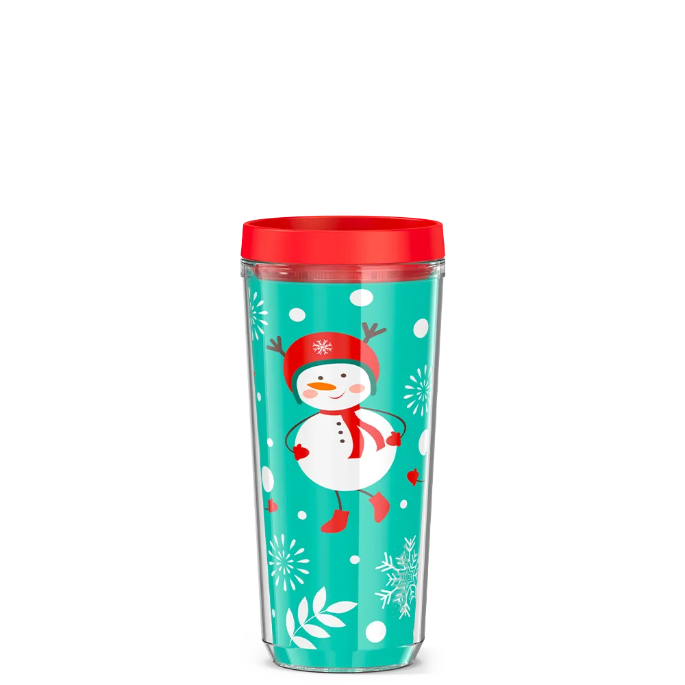 16oz DOUBLE WALL TUMBLER SNOWMAN