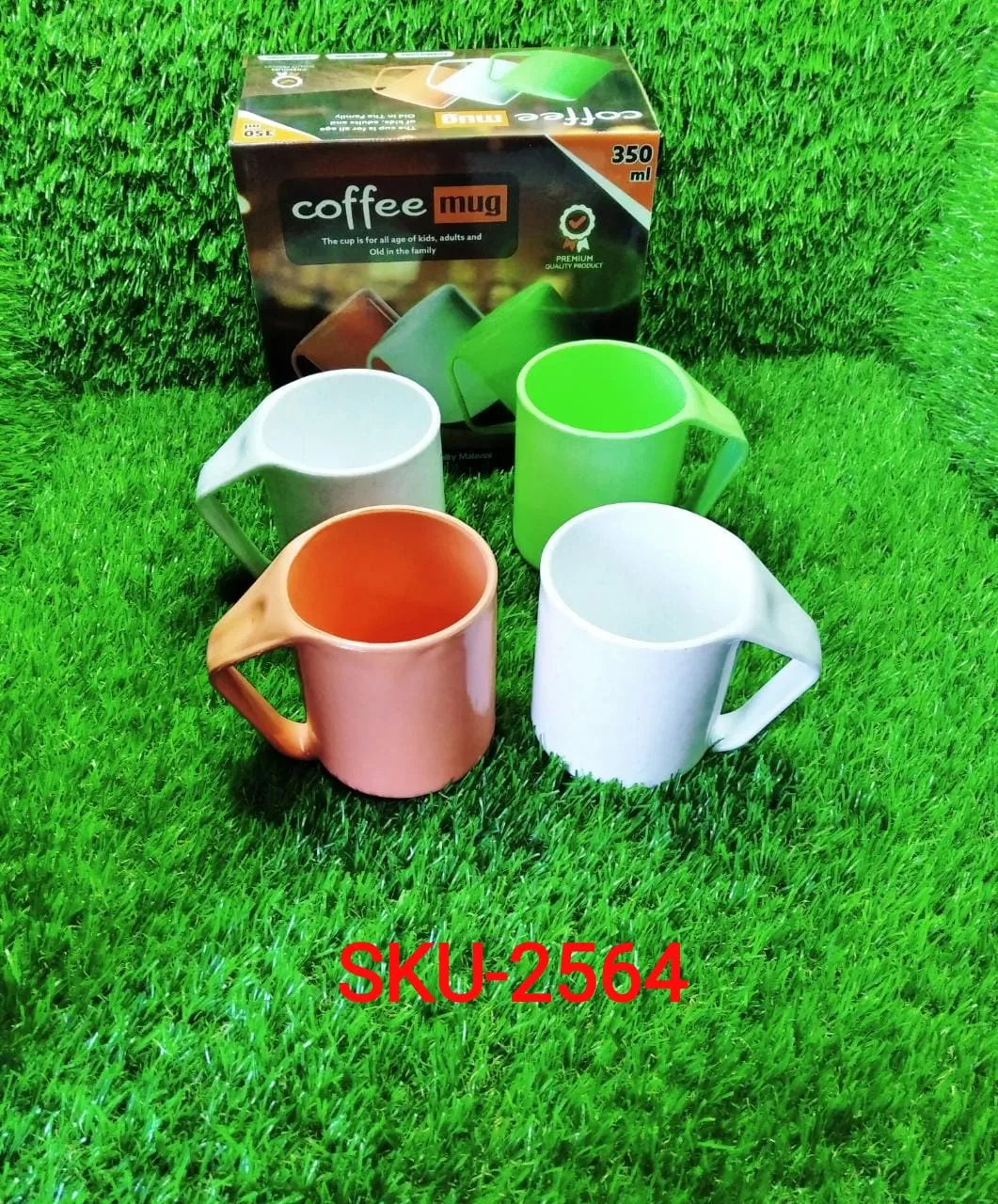 2564 Glossy Finish  Coffee Tea Milk Plain Mug 350ml