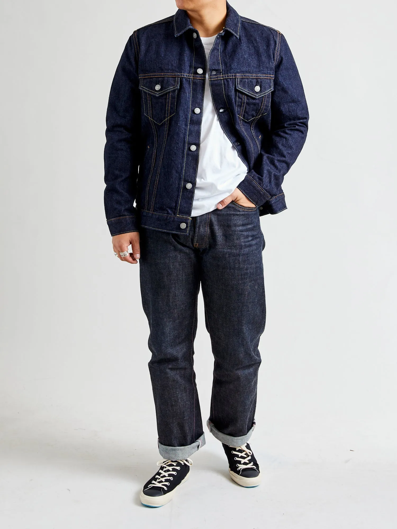 6114 14oz Type-3 Denim Jacket in Indigo