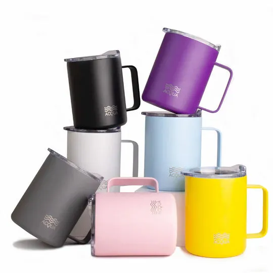 Acqua Insulated Mug in Rosepunch Pink