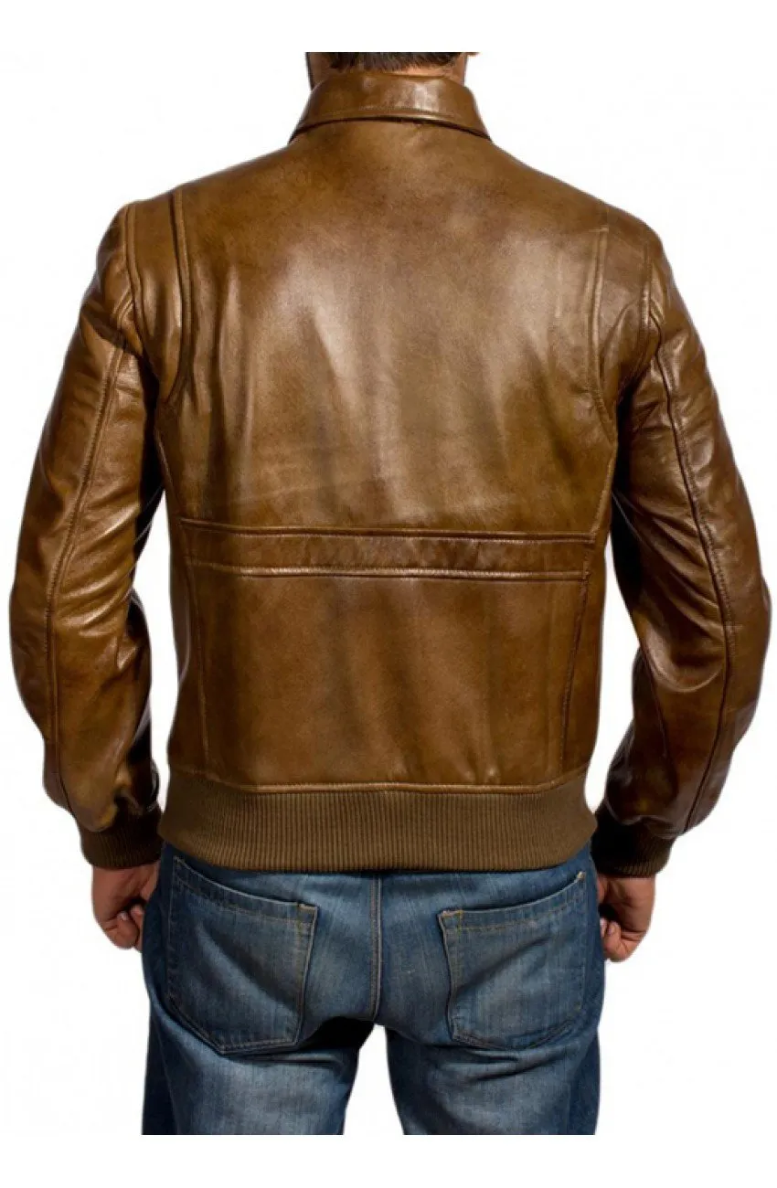 Ansel Elgort Leather The Fault in Our Stars Jacket by TJS