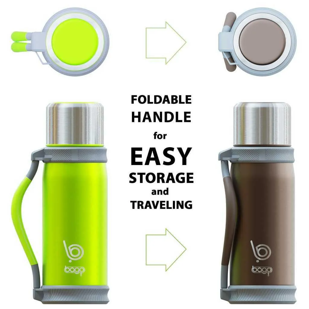 Bago Stainless Steel Double Wall Insulated Personal Sports Water Bottle