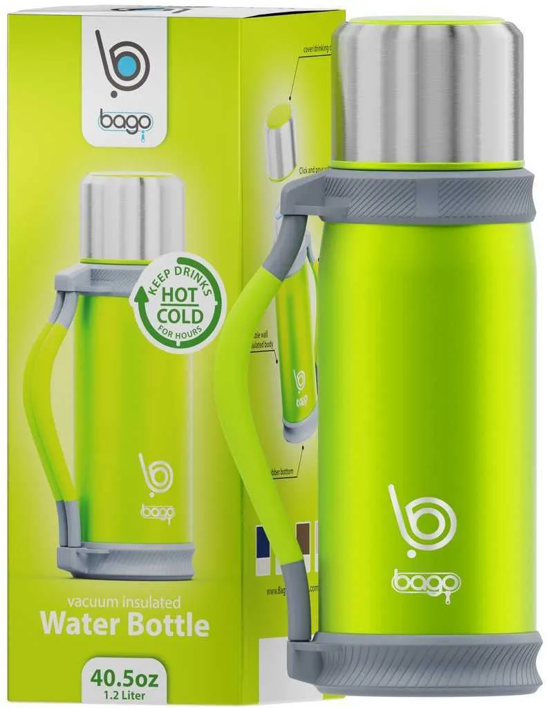 Bago Stainless Steel Double Wall Insulated Personal Sports Water Bottle