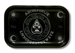 Black Ouija Board Rolling Tray