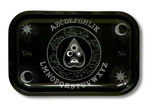 Black Ouija Board Rolling Tray