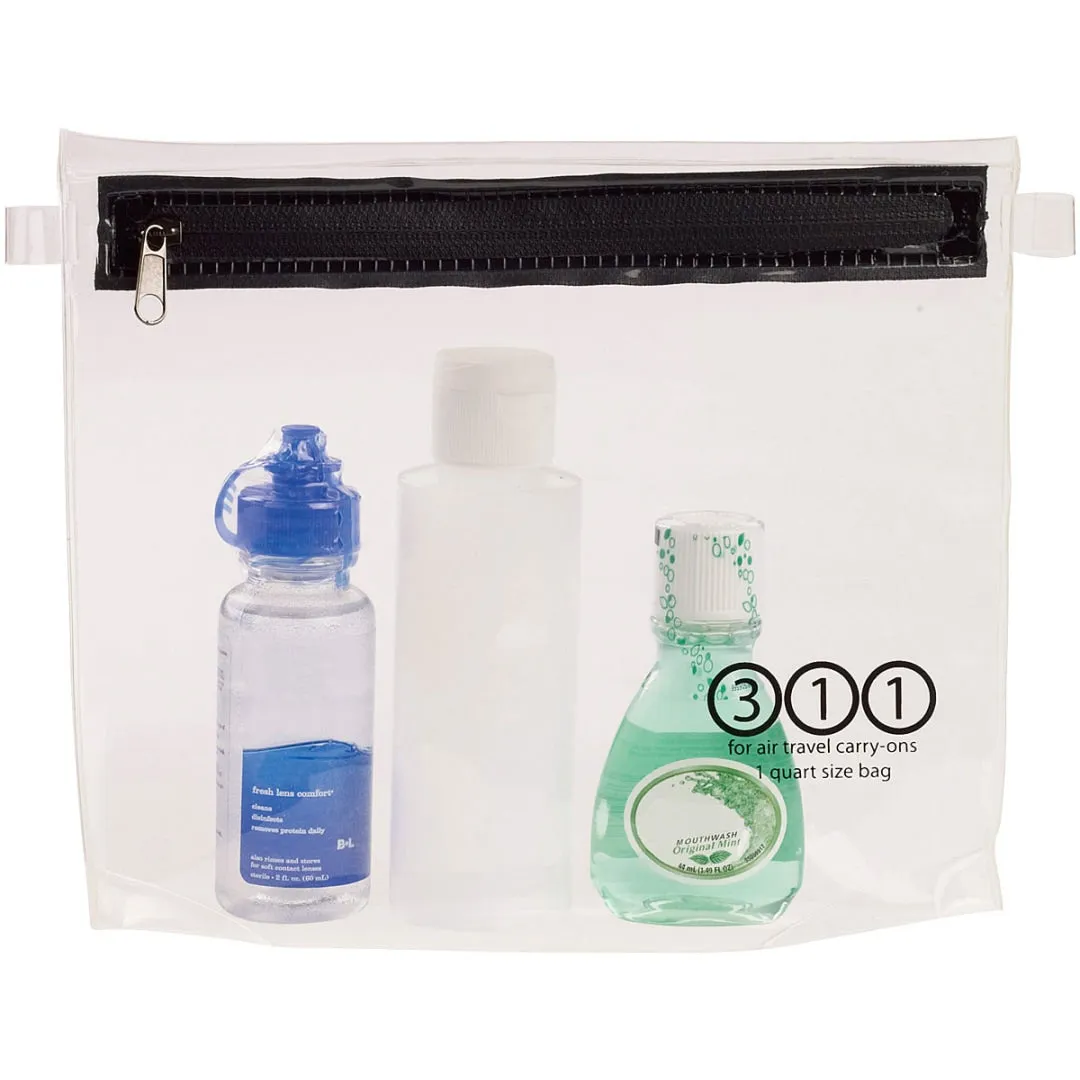 Carry-On Toiletry Pouch 1 Qt Clear