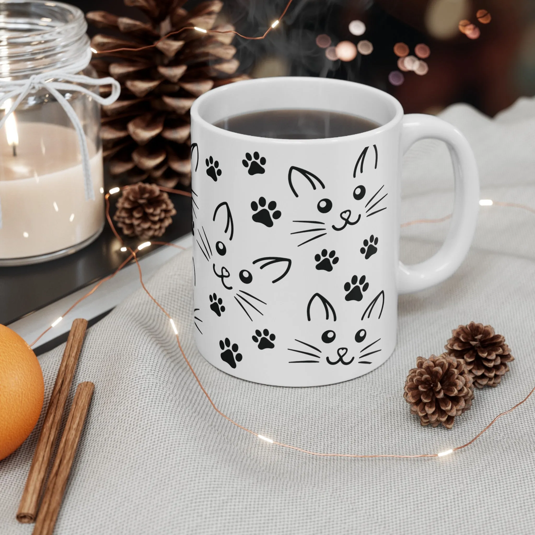 Cat Friends Ceramic Mug