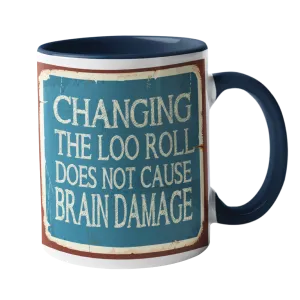 Changing The Loo Roll Humour Mug