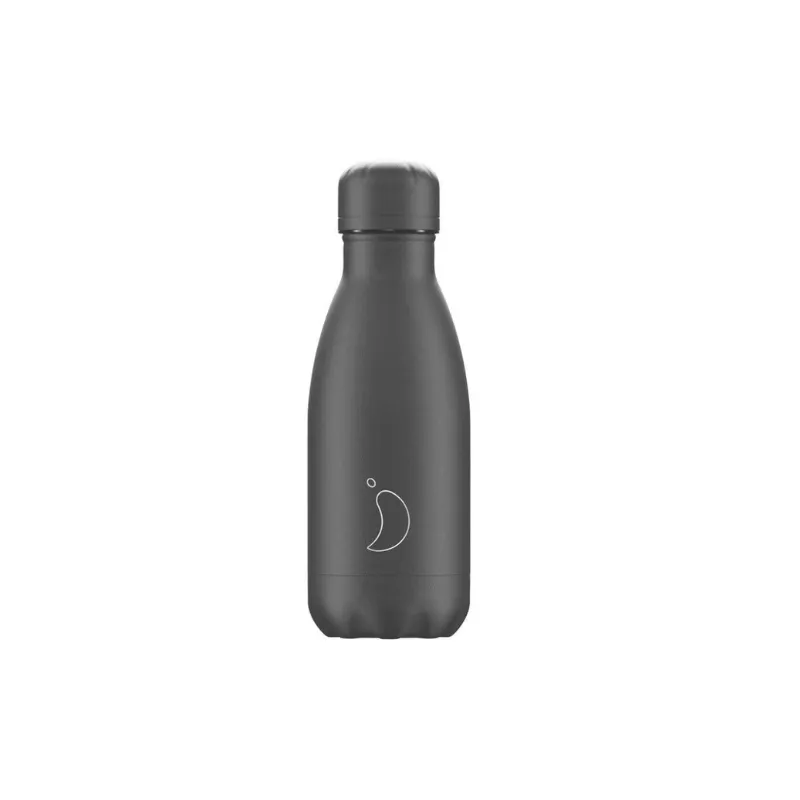 Chilly's Bottle Monochrome All Black 260ml Bottle