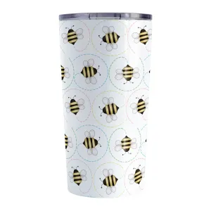 Circling Dainty Bee Pattern Tumbler Cup