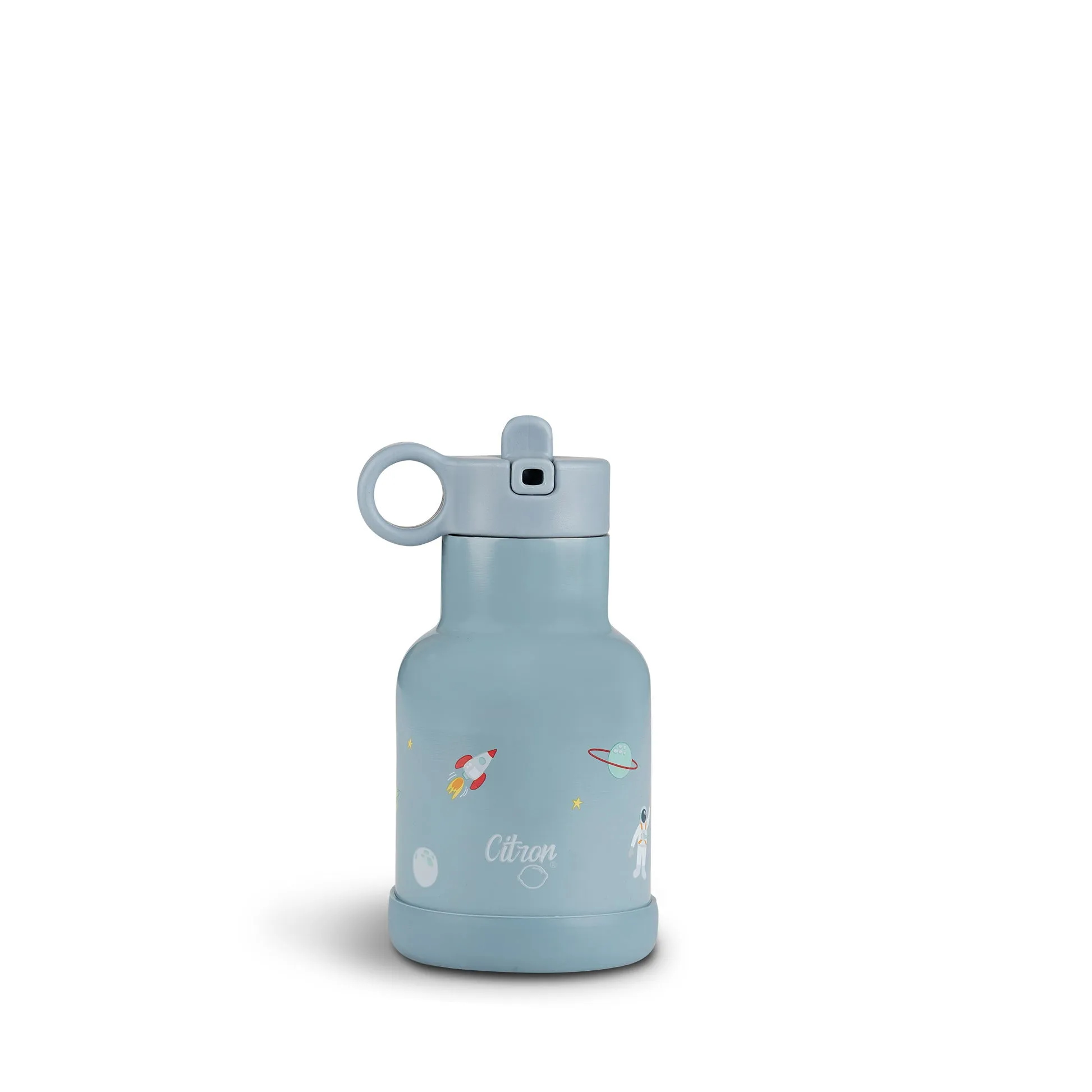 Citron 250ml Water Bottle - Spaceship - Dusty Blue