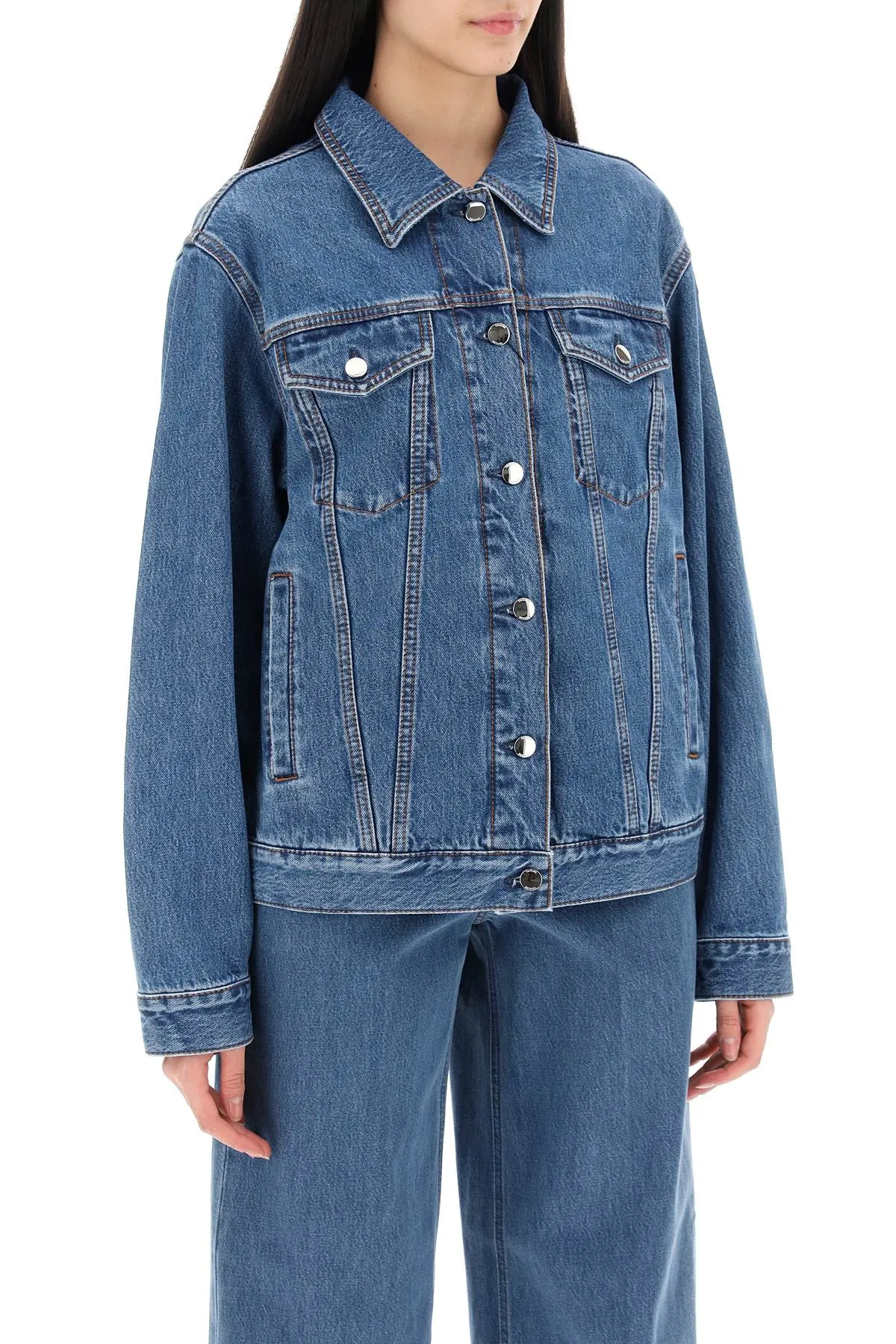 classic line denim jacket for men or women