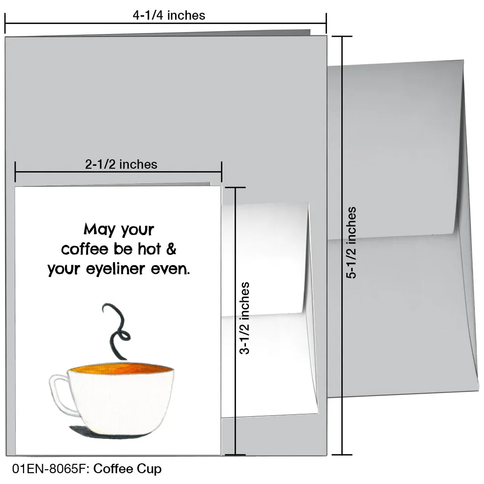 Coffee Cup, Greeting Card (8065F)