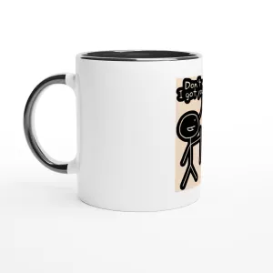 Comix travel battle - White 11oz Ceramic Mug with Color Inside