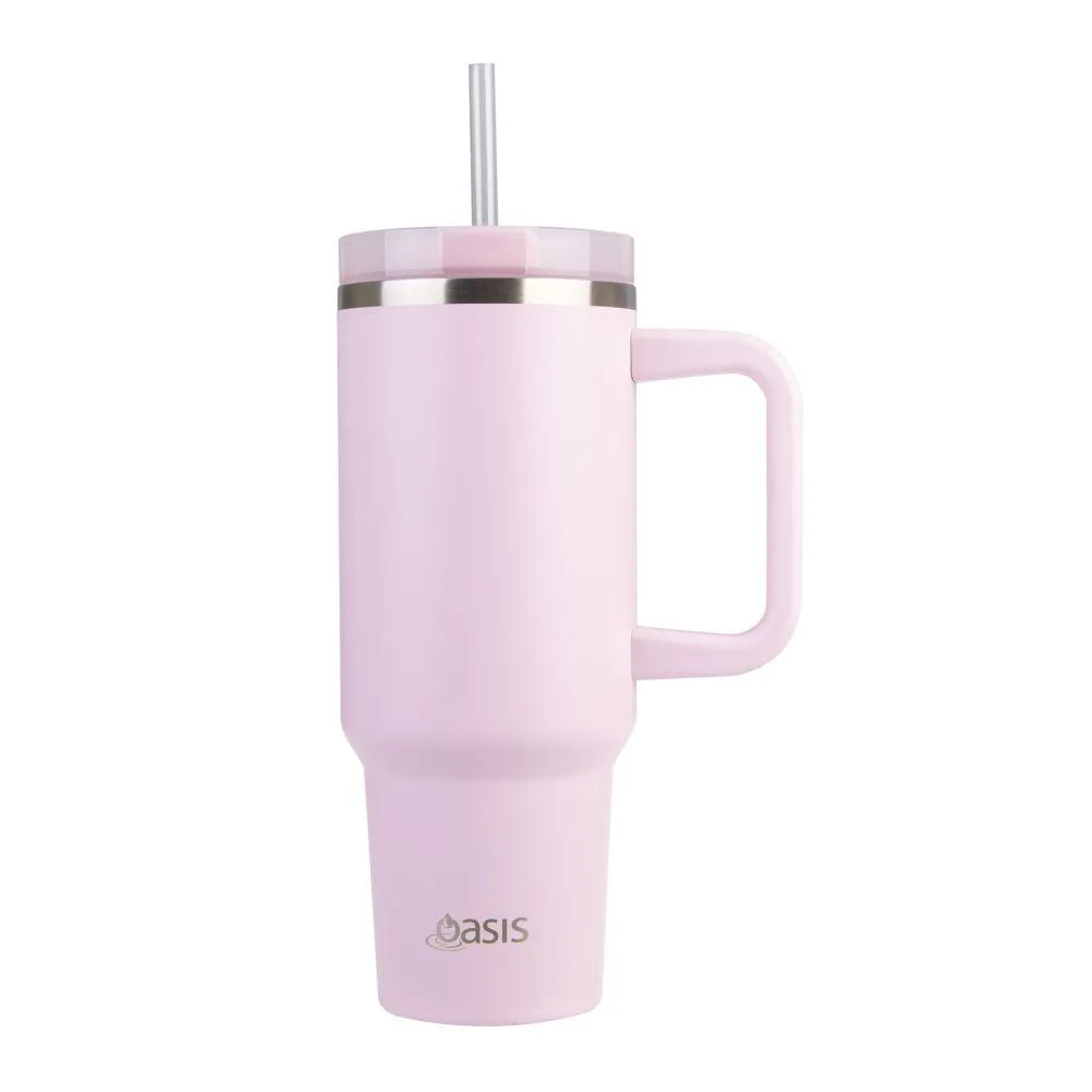 Commuter 1.2L Insulated Tumbler with Straw Pink Lemonade