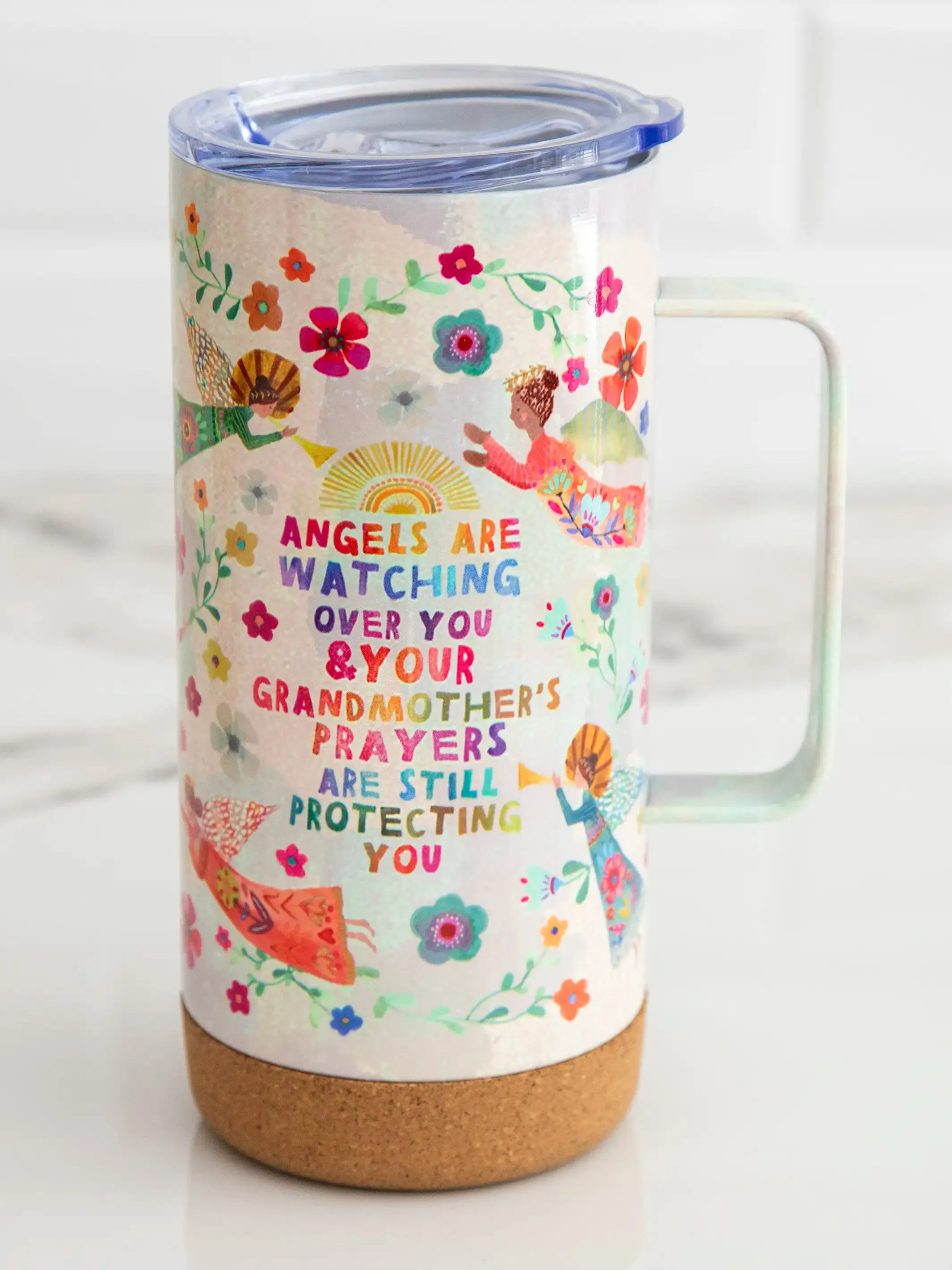 Cork Coffee Tumbler - Angels