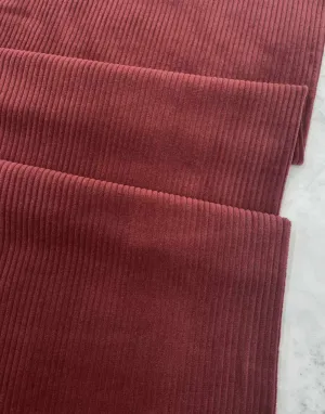 Dark Rose 4.5 Wale Jumbo Cotton Corduroy Fabric