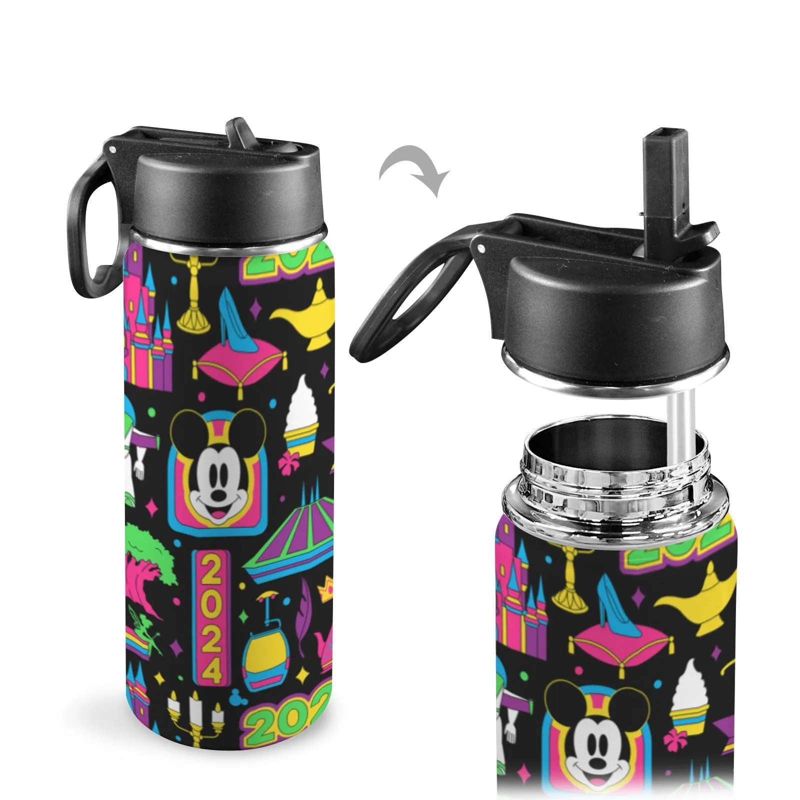 Disney 2024 Dark Insulated Water Bottle