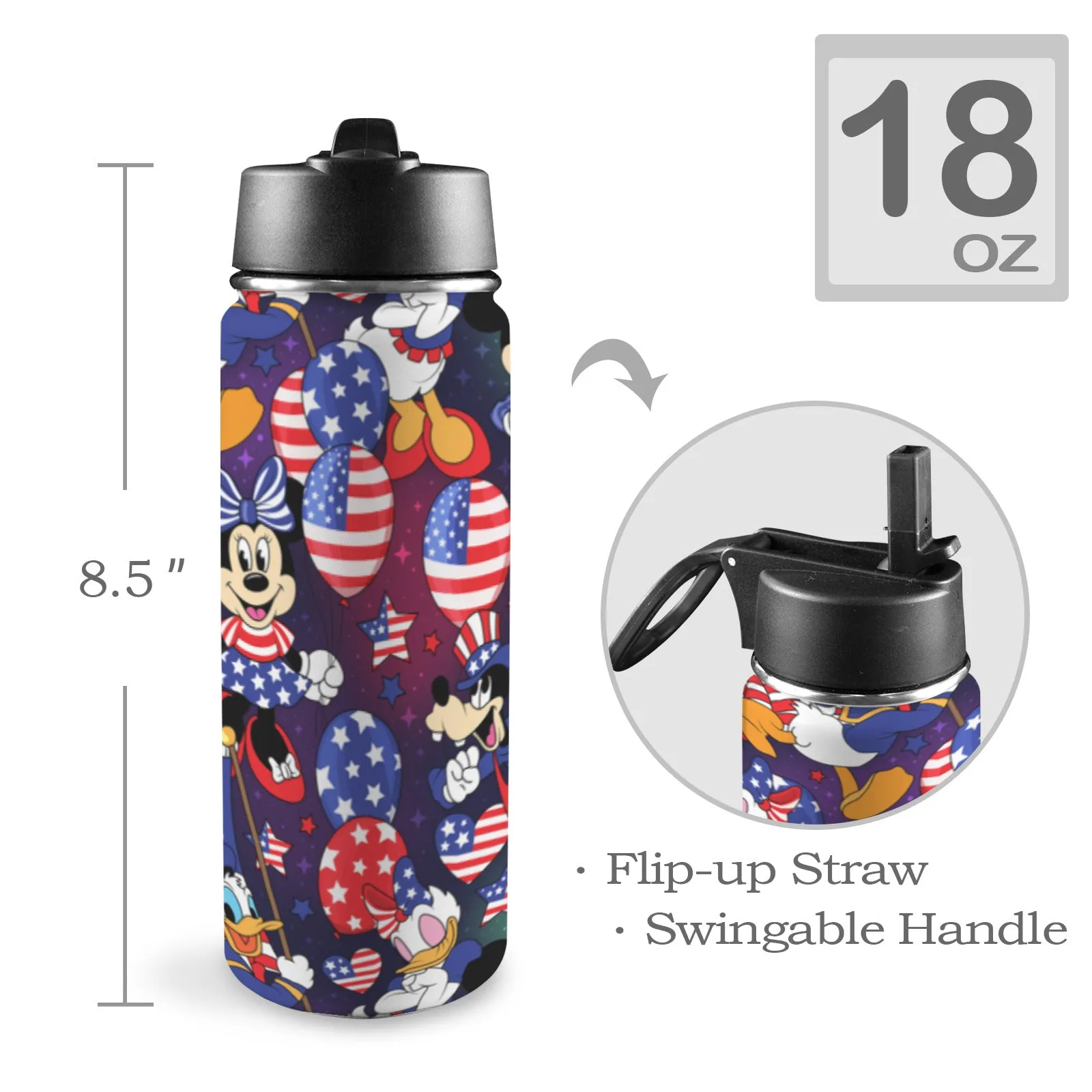 Disney America Insulated Water Bottle