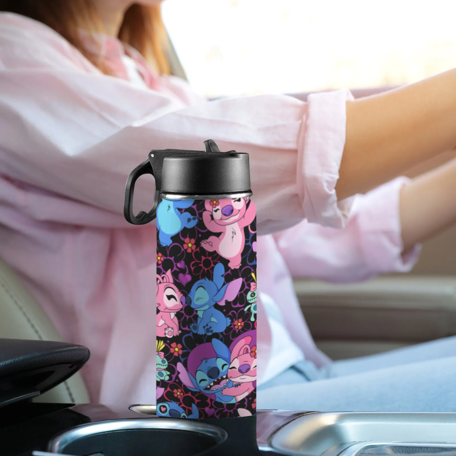 Disney Lilo And Stitch Angel Besties Insulated Water Bottle