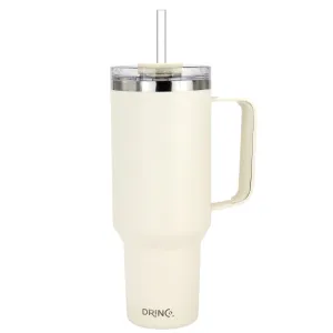 DRINCO® 40oz BugSur Tumbler with Handle - Oatmilk