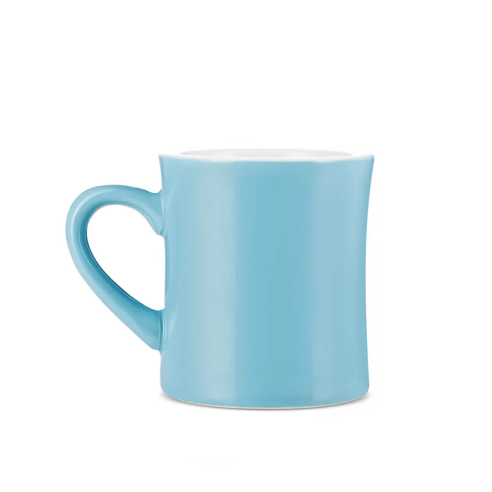 Espresso Parts Porcelain Diner Mug - Blue (10oz/305ml)