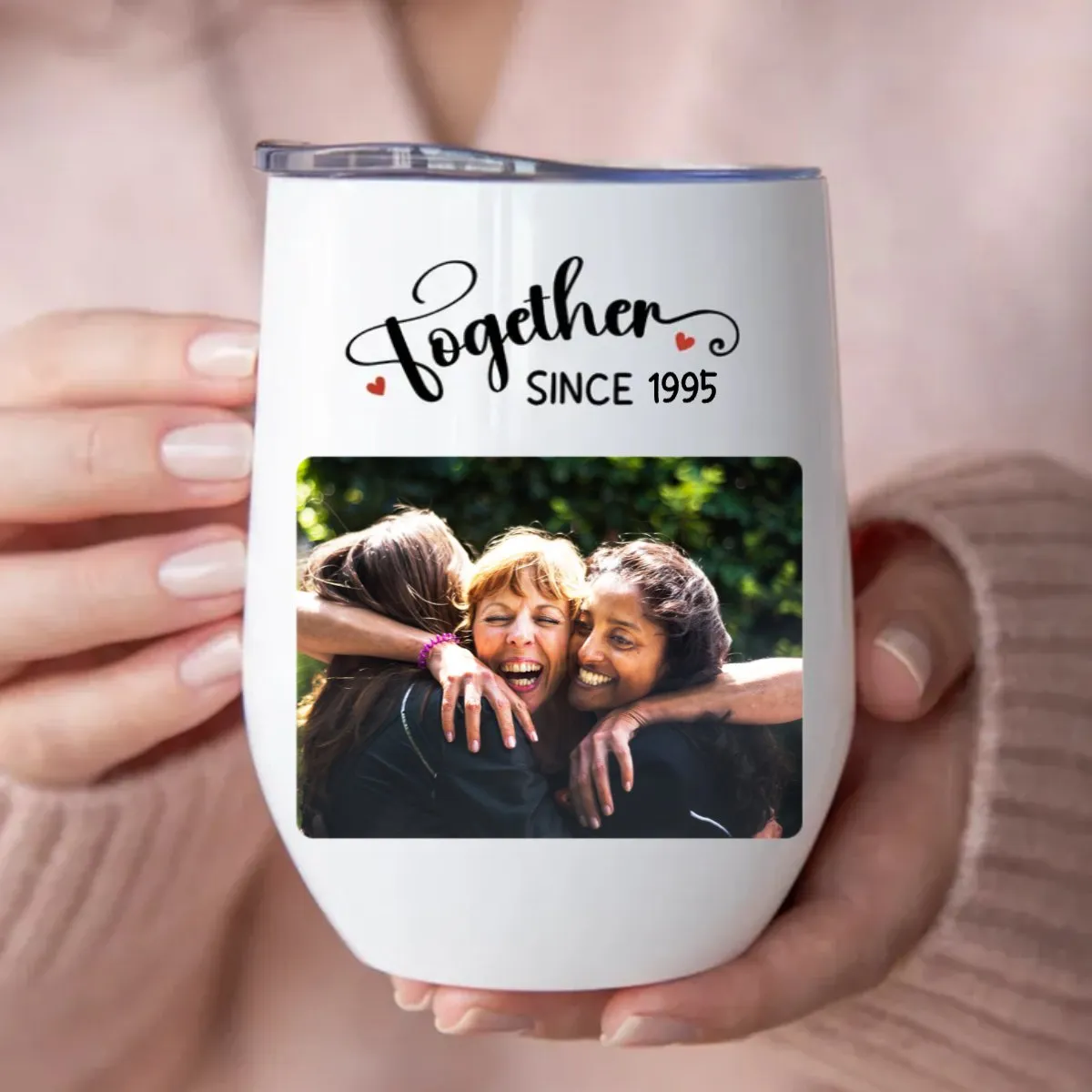 Friends - Together Since - Personalized Wine Tumbler (LH)