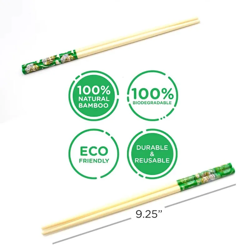 GAMAGO Bamboo Chopsticks Set of 4 - Bob Ross