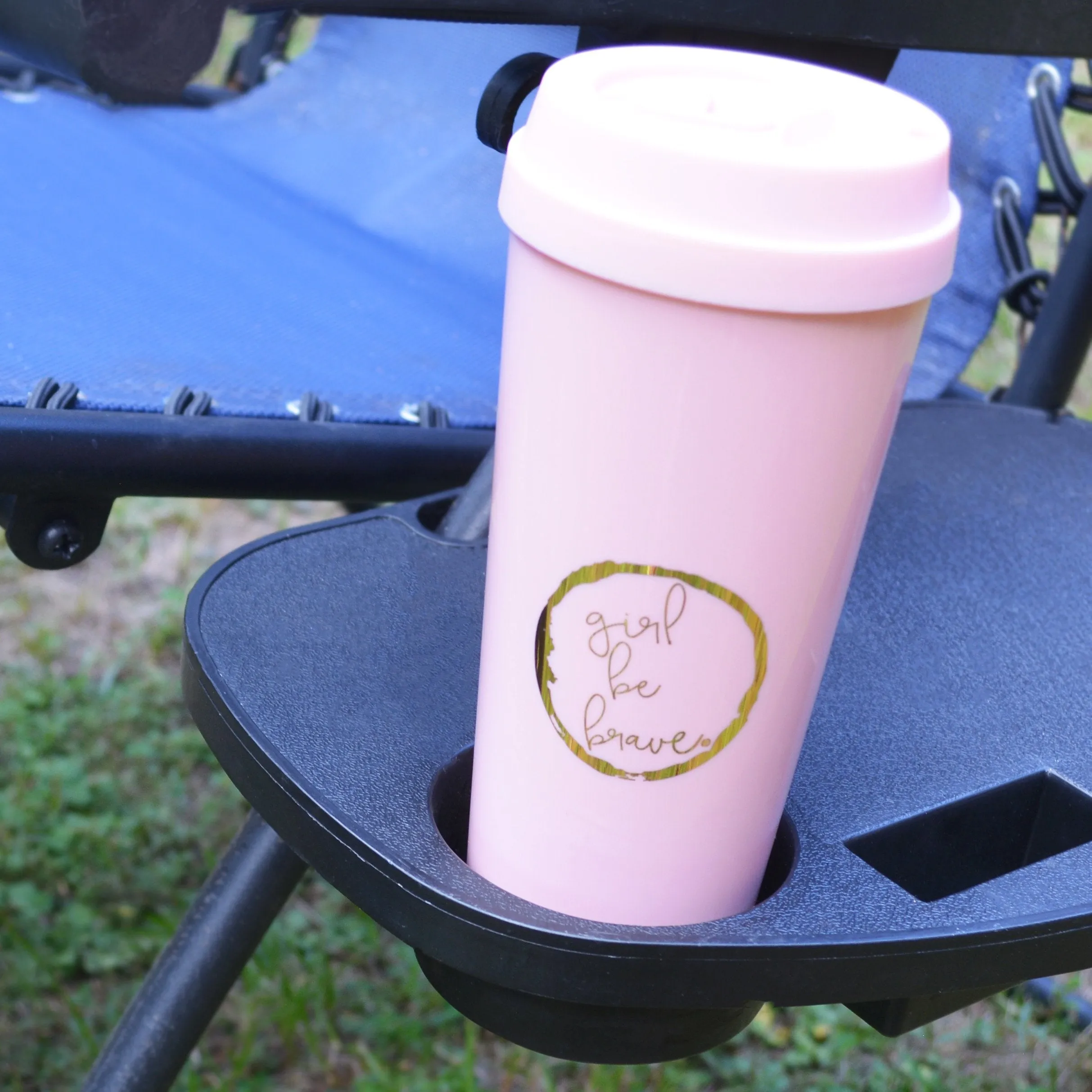 Girl Be Brave Pink Thermal Mug