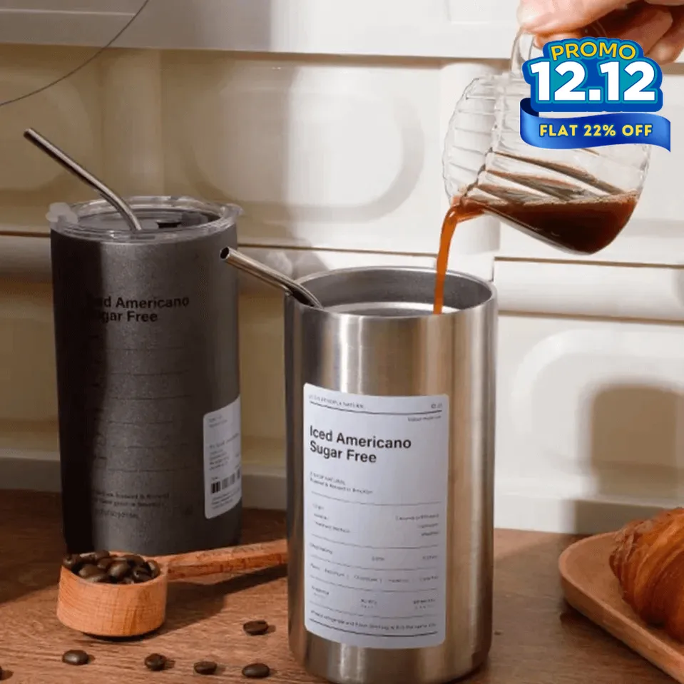 Iced Coffee Tumbler - Dark Grey