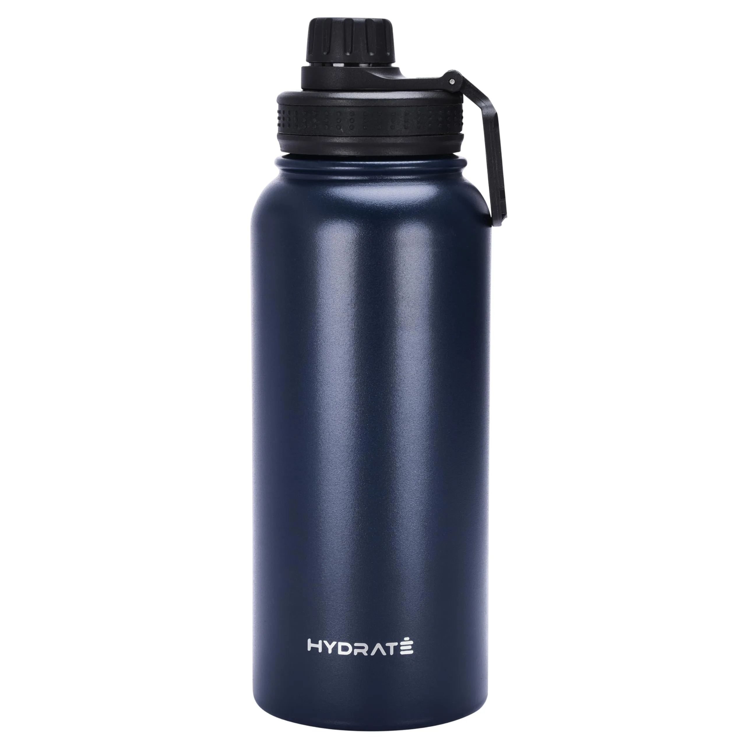 Insulated Stainless Steel Water Bottle Dark Blue - 1l / 34oz - Large Metal Water