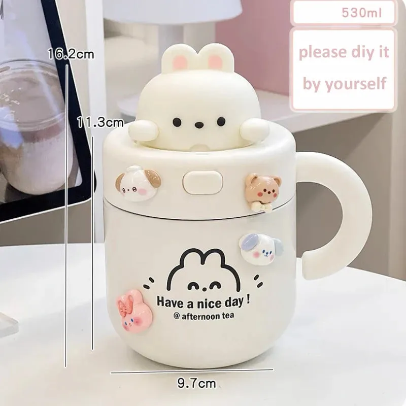 Kawaii Bear Coffee Thermal Insulated Cup Tumbler