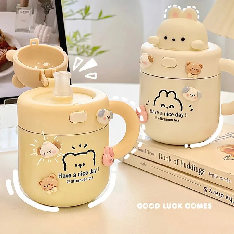 Kawaii Bear Coffee Thermal Insulated Cup Tumbler