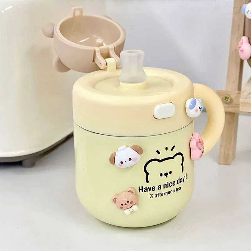 Kawaii Bear Coffee Thermal Insulated Cup Tumbler