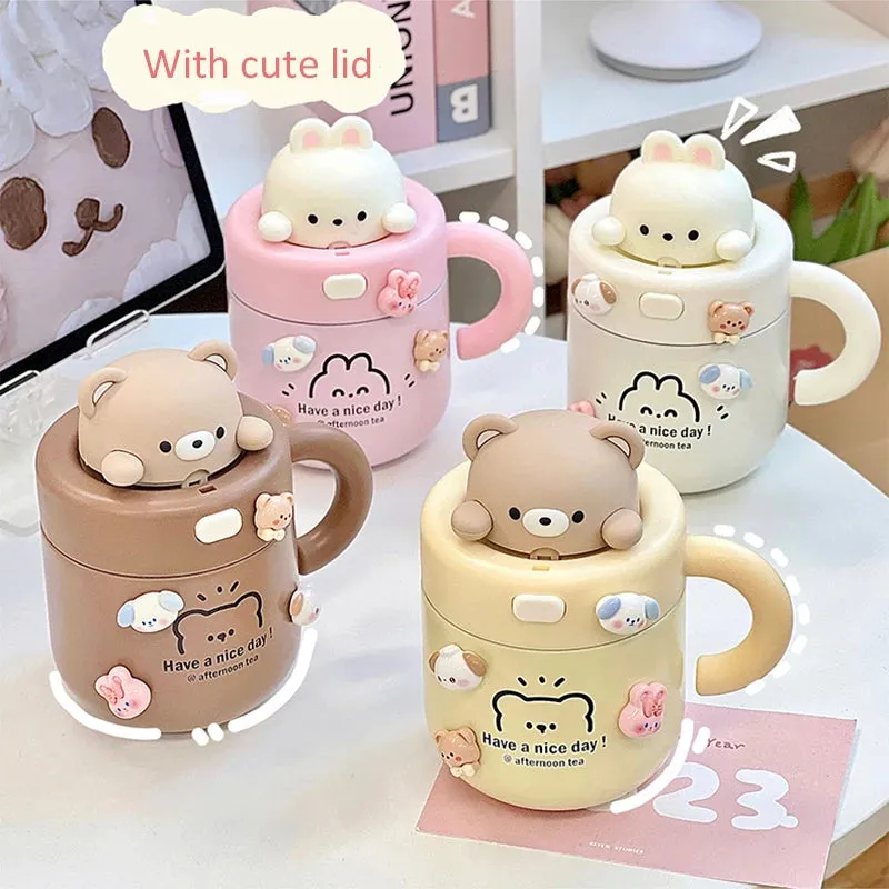 Kawaii Bear Coffee Thermal Insulated Cup Tumbler