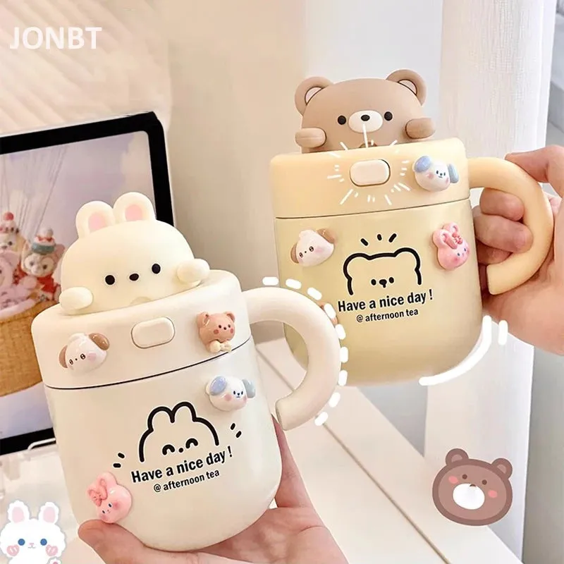 Kawaii Bear Coffee Thermal Insulated Cup Tumbler