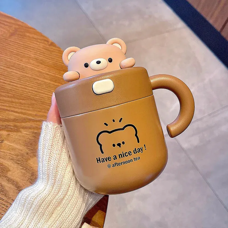 Kawaii Bear Coffee Thermal Insulated Cup Tumbler