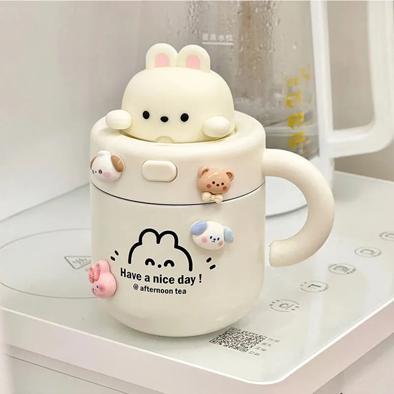 Kawaii Bear Coffee Thermal Insulated Cup Tumbler