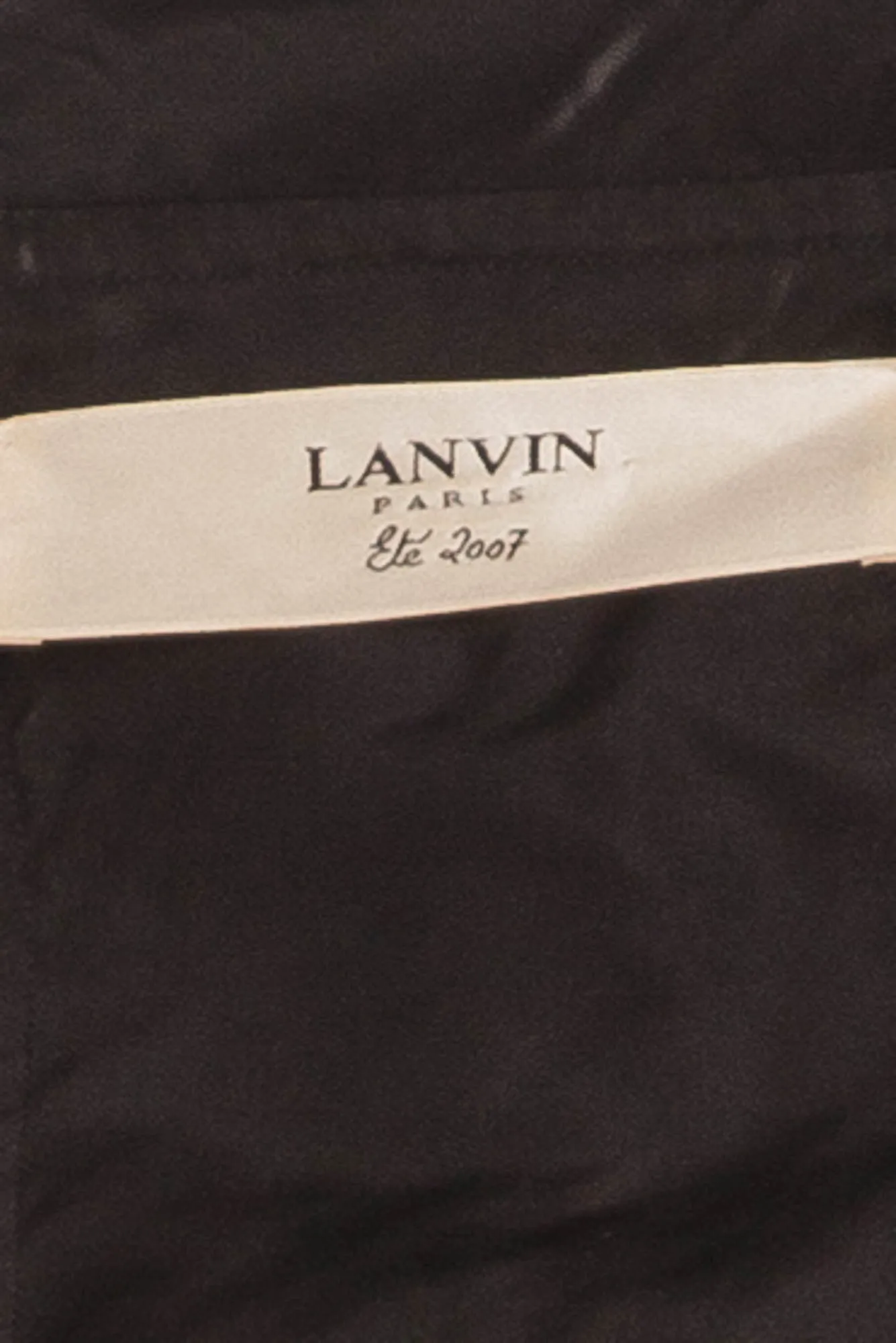 Lanvin - Shiny Black Button Up Trench Coat - FR 40