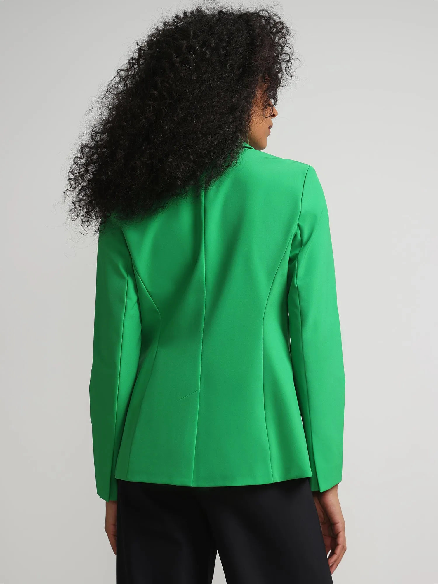 Long Sleeve Single-Button Blazer - Fit To Flatter