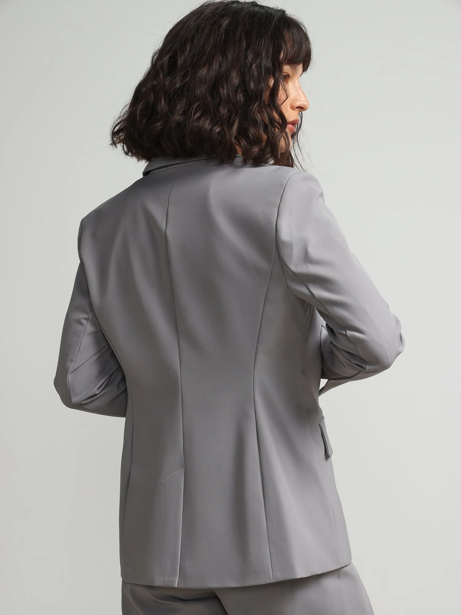 Long Sleeve Single-Button Blazer - Fit To Flatter