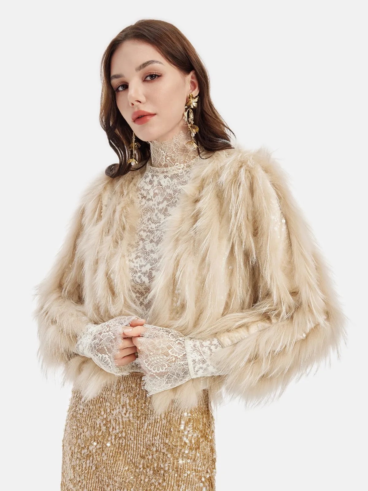 Luxury Mink & Embroidered Fur Coat