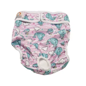 Misoko reusable diapers for female dogs, with whales