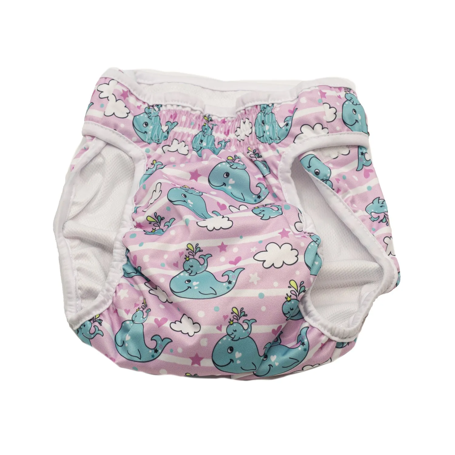 Misoko reusable diapers for female dogs, with whales