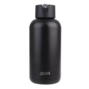 Moda 1.5L Ceramic Lined Insulated Water Bottle Black