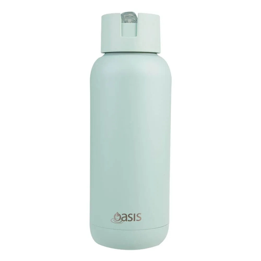 Moda 1L Ceramic Lined Insulated Water Bottle Sea Mist Green