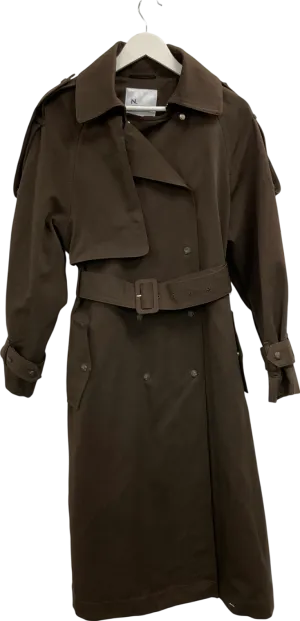 Next Brown Premium Trench Coat UK 10