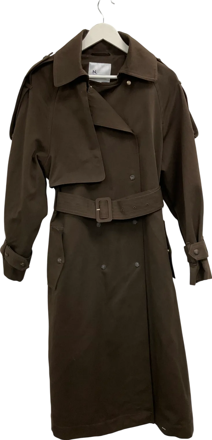 Next Brown Premium Trench Coat UK 10